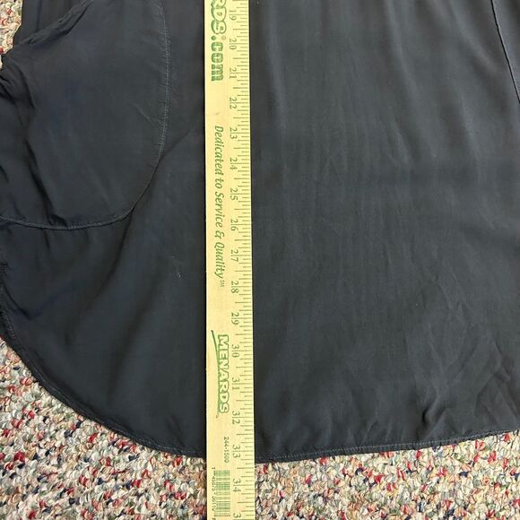 CP Shades Teton Black Collared V-Neck Long Sleeve Tunic Top with Pockets Size S - Picture 9 of 10